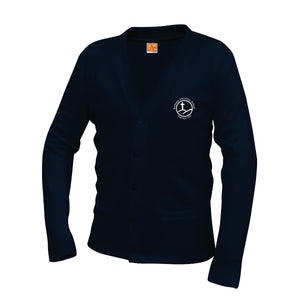 Cardigan Sweater w/ Bethany Embroidered Logo Grades K-6