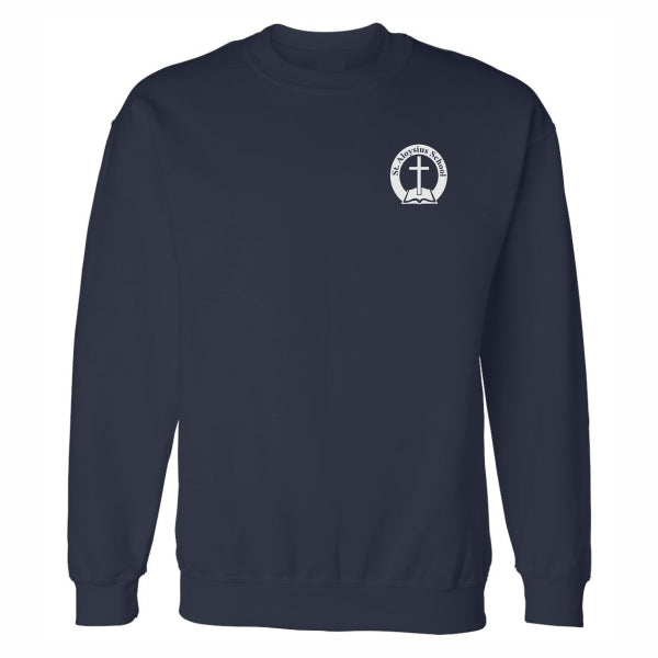 Crewneck Sweatshirt w/ St. Aloysius Heatseal Logo Grades K-8