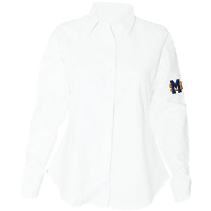 Women's Fitted Long Sleeve Oxford Shirt w/ Mary Star High logo