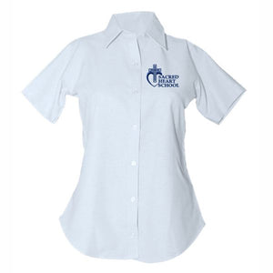 Women's Fitted Oxford Shirt w/ Sacred Heart logo (Grades 5-8)