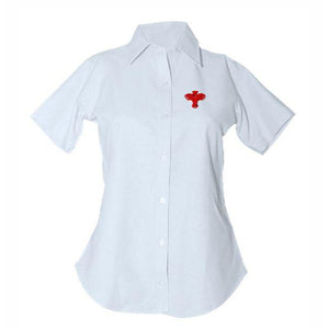 Women's Fitted Oxford Shirt w/ Palm Valley logo