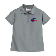 Load image into Gallery viewer, Girls Fitted Knit Polo w/ Riviera Hall logo
