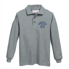 Load image into Gallery viewer, Long Sleeve Knit Polo w/Calvary logo
