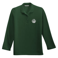 Load image into Gallery viewer, Girls Fitted Long Sleeve Knit Polo w/POLA logo
