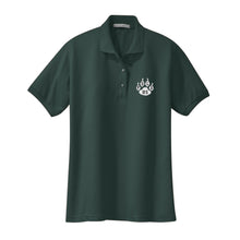 Load image into Gallery viewer, Girls Fitted Knit Polo w/POLA logo

