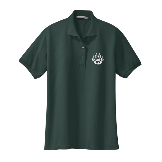 Girls Fitted Knit Polo w/POLA logo