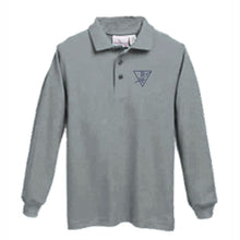 Load image into Gallery viewer, Long Sleeve Knit Polo w/ Holy Trinity logo

