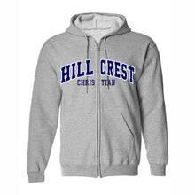 Load image into Gallery viewer, Hillcrest Tackle Twill Zip Hooded Sweatshirt Grades K-12
