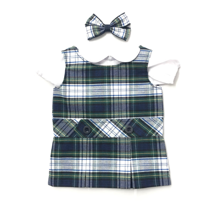 St. Theresa Plaid Doll Dress