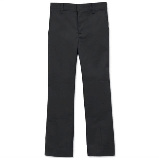 Flat Front Black Pant
