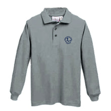 Load image into Gallery viewer, Long Sleeve Knit Polo w/Bethany logo
