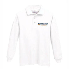 Load image into Gallery viewer, Long Sleeve Knit Polo w/Minaret logo
