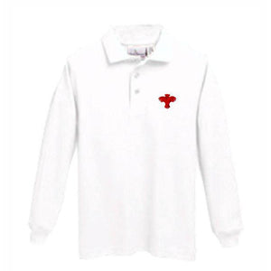 Long Sleeve Knit Polo w/ Palm Valley logo
