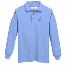 Load image into Gallery viewer, Long Sleeve Knit Polo w/Mary Star Elementary logo
