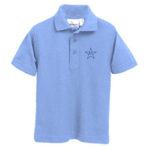 Knit Polo w/Mary Star Elementary logo