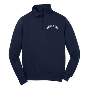 1/4 Zip Sweatshirt w/Mary Star Elementary logo