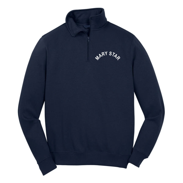1/4 Zip Sweatshirt w/Mary Star Elementary logo