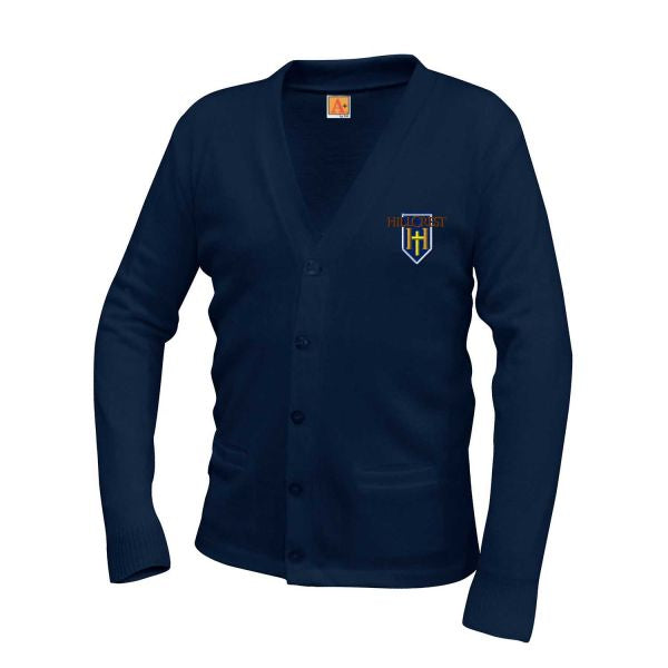 Cardigan Sweater w/Hillcrest logo