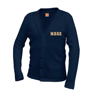 Girls Cardigan Sweater w/Mary Star Elementary logo (Grades K-5)