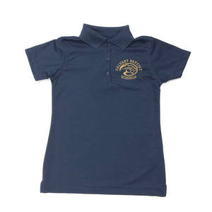 Girl's Fitted Dri Fit Polo w/Calvary embroidered logo