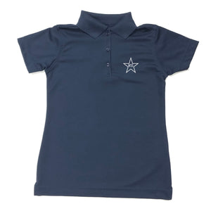 Girls Fitted Dri Fit Polo w/Mary Star Elementary logo