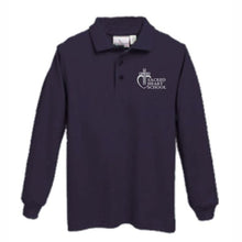 Load image into Gallery viewer, Long sleeve Knit Polo w/Sacred Heart Embroidered Logo Grades K-8
