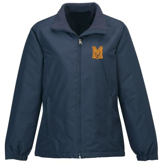 Girls Fitted Heavy Nylon Jacket w/ Mary Star High logo