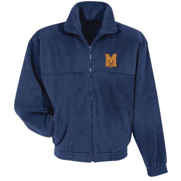 Full Zip Polar Fleece w/ Mary Star High Embroidered Logo Grades 9-12