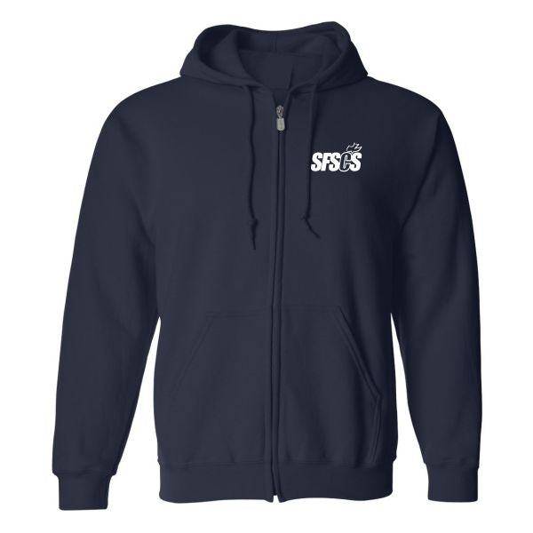 Zip Hood Sweatshirt w/ Santa Fe Springs logo