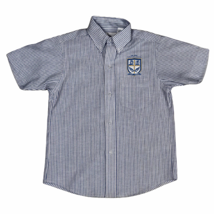 Boys Oxford Shirt w/ Our Lady of Perpetual Help School Logo