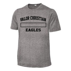Dri Fit Gray PE Shirt w/Valor Logo (Grades 6-8)