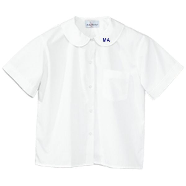 Peter Pan Blouse w/ Minaret Logo Norman's School Uniforms