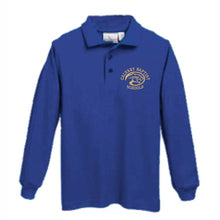 Load image into Gallery viewer, Long Sleeve Knit Polo w/Calvary logo
