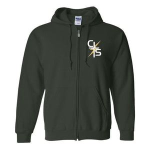 Zip Hood Sweatshirt w/Christ Lutheran logo