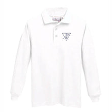 Load image into Gallery viewer, Long Sleeve Knit Polo w/ Holy Trinity logo
