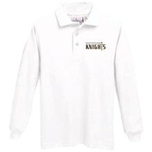 Load image into Gallery viewer, Long sleeve Knit Polo w/Bishop logo

