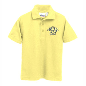 Knit Polo w/Calvary embroidered logo
