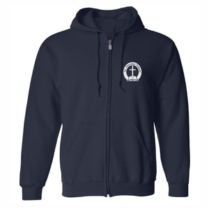 Zip Hood Sweatshirt w/ St. Aloysius Heatseal Logo Grades K-8