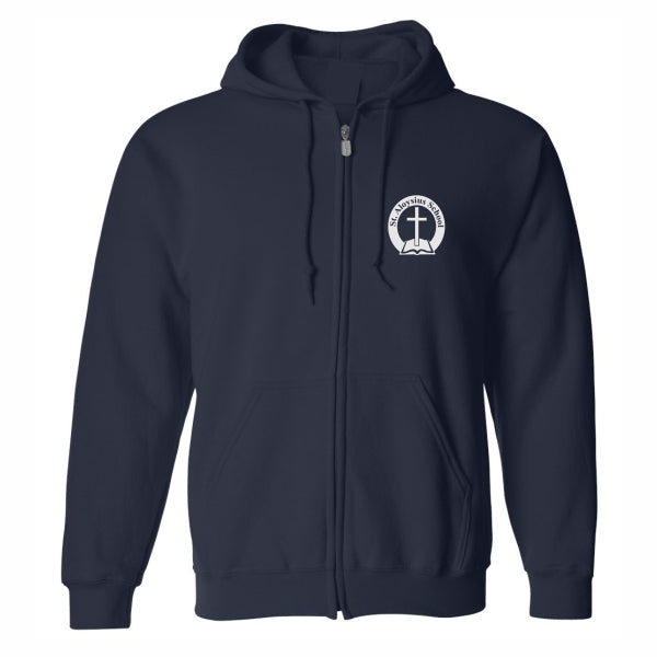 Zip Hood Sweatshirt w/ St. Aloysius Heatseal Logo Grades K-8