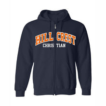 Load image into Gallery viewer, Hillcrest Tackle Twill Zip Hooded Sweatshirt Grades K-12
