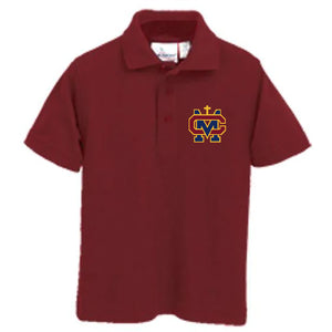 Basic Knit Polo w/ Cantwell Sacred Heart Embroidered Logo Grades 9-12