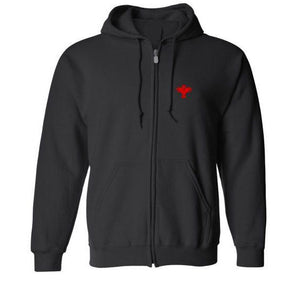 Zip Hood Sweatshirt w/Palm Valley logo