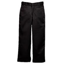 Boy's Flat Front Pants - Black