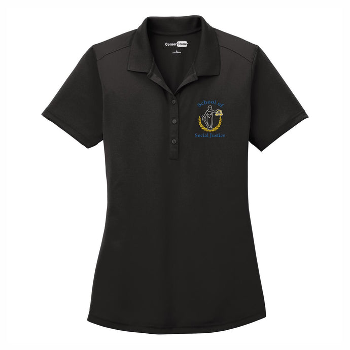 Womens 3 Button Dri-fit Polo w/Marquez logo