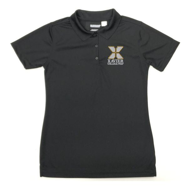 Girls Fitted Dri-fit Polo w/Xavier logo