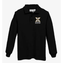 Load image into Gallery viewer, Knit Long Sleeve Polo w/Xavier logo
