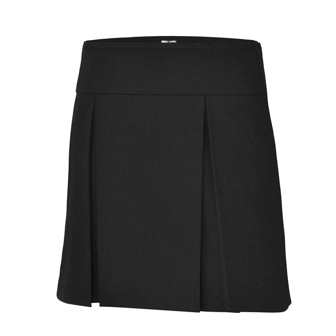 Drop Yoke Skort – Black
