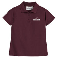 Load image into Gallery viewer, Girls Fitted Knit Polo w/ Pacific Harbor logo
