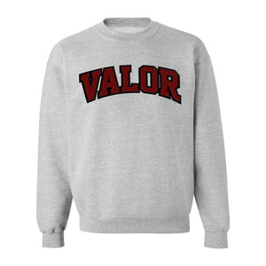Valor Tackle Twill Embroidered Crewneck Sweatshirt Grades K-8