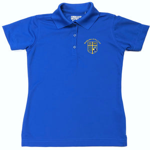 Girls Fitted Dri-fit Polo w/Beatitudes logo